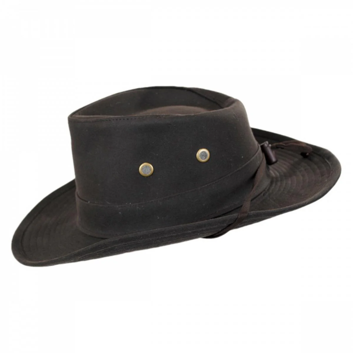 The McKenzie Waxed Cotton Outback Hat - Image 3