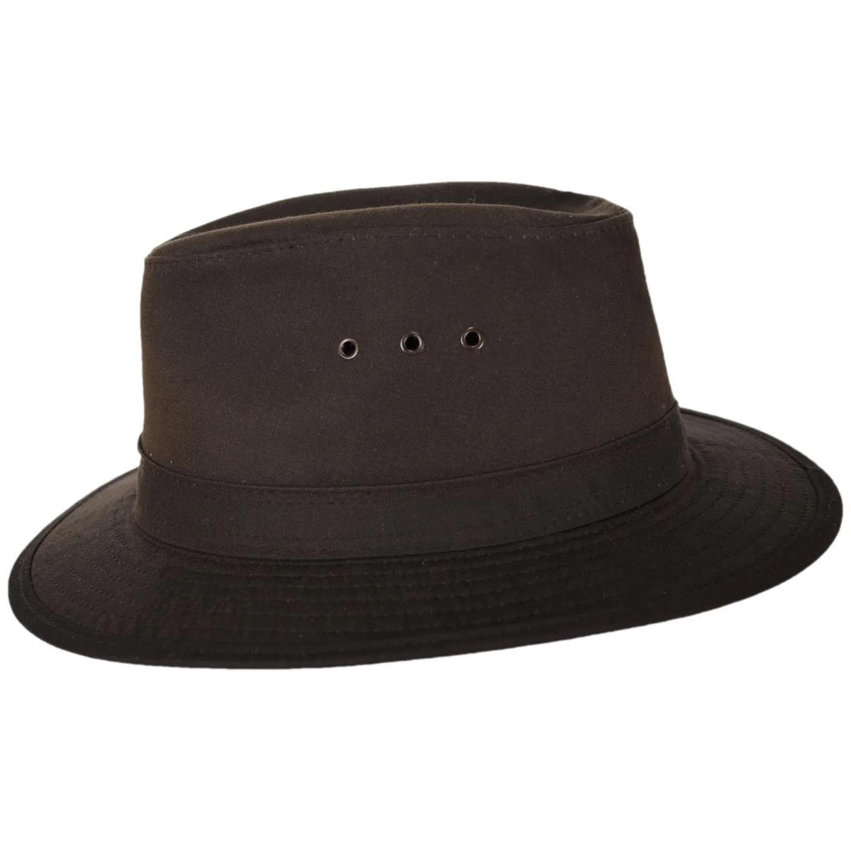 The Milford Wax Cotton Fedora Hat - Image 3