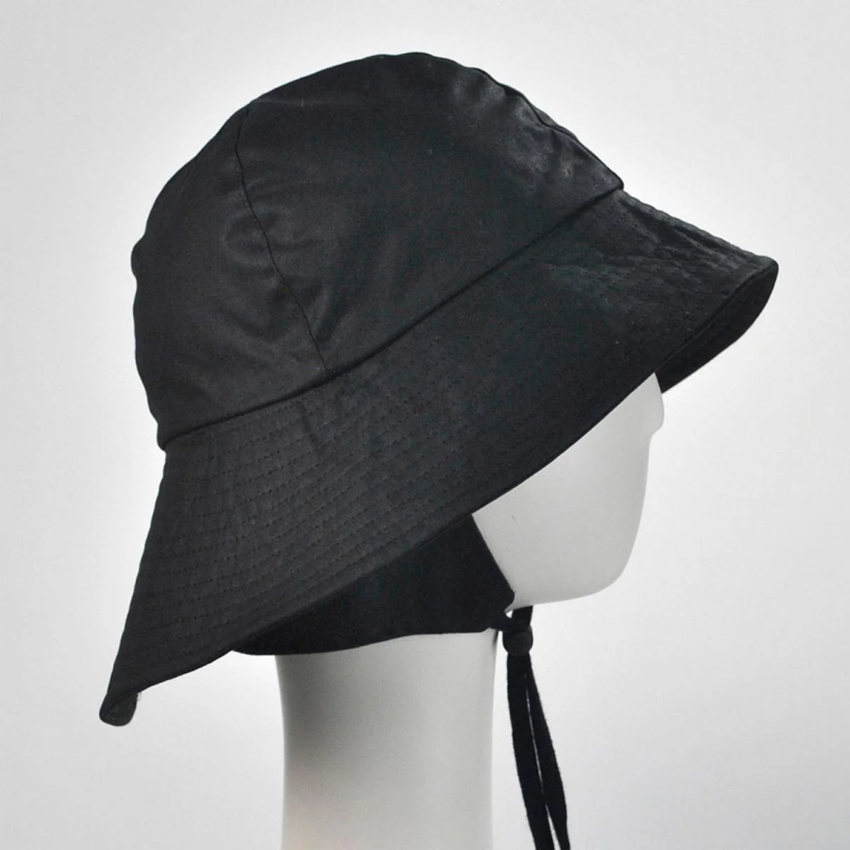 The Sou'wester Waxed Cotton Bucket Hat - Image 2