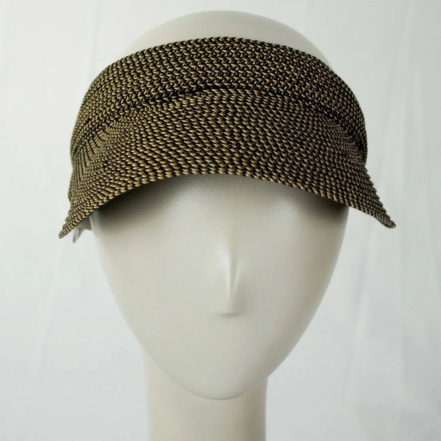 Toyo Braid Straw Tweed Visor Hat - Image 2
