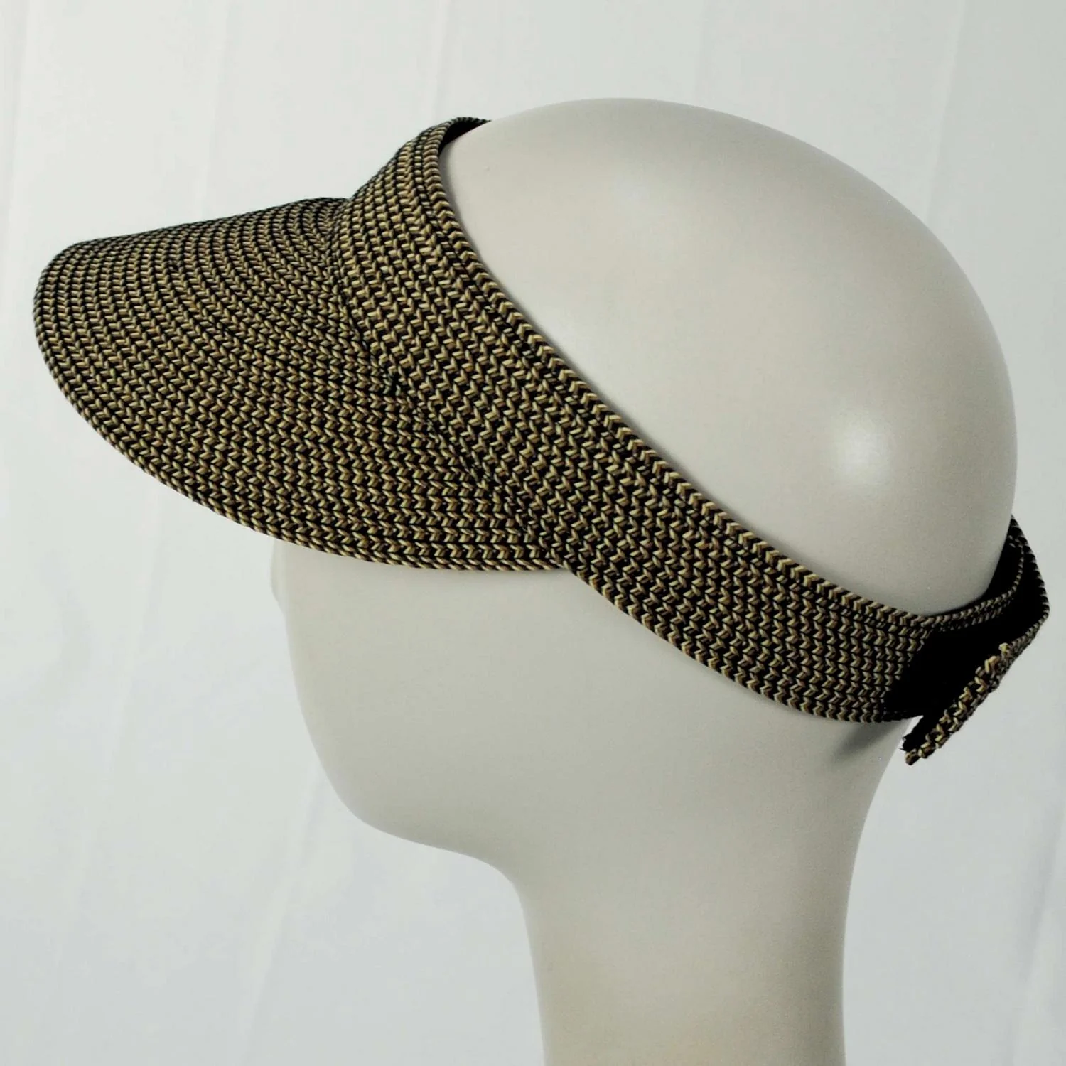 Toyo Braid Straw Tweed Visor Hat - Image 3