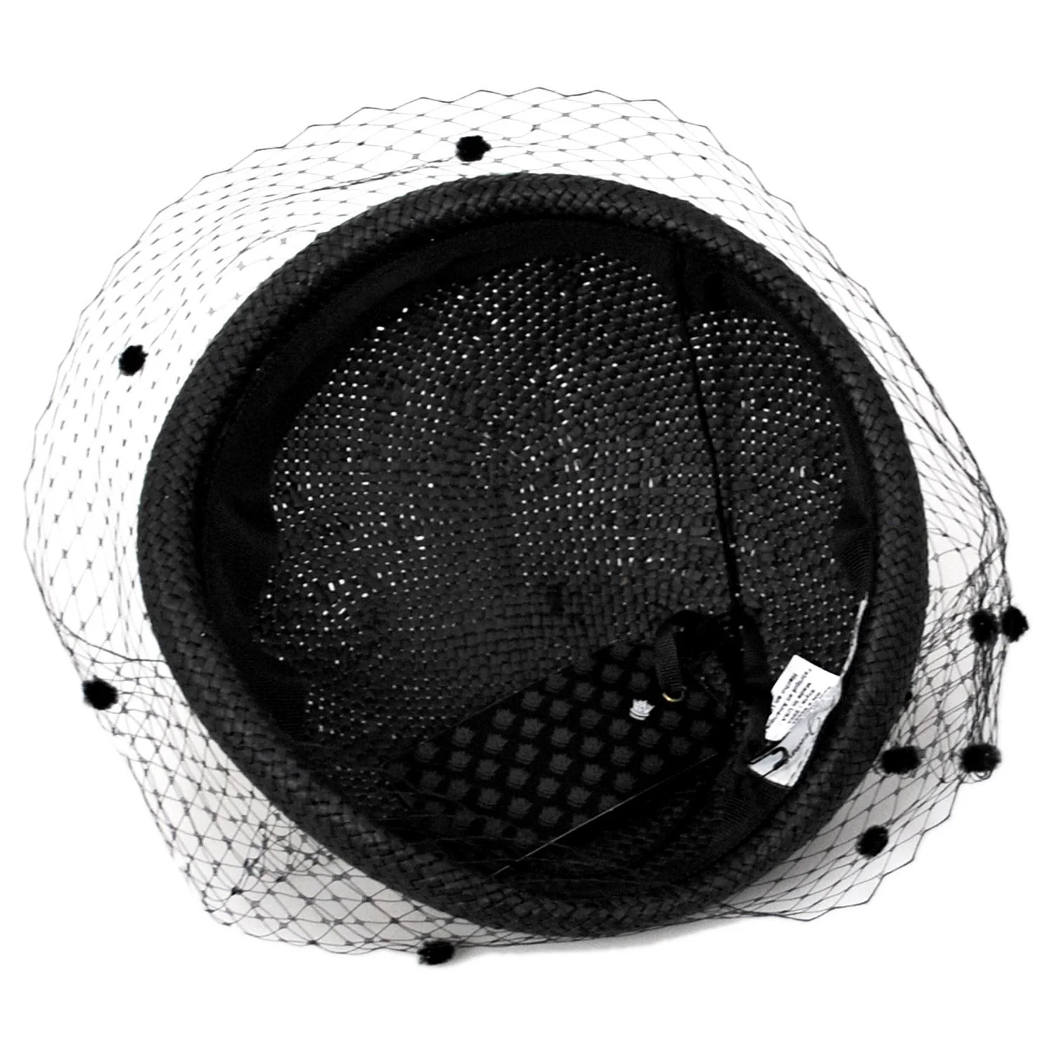 Toyo Straw Beret with Veil - Image 8