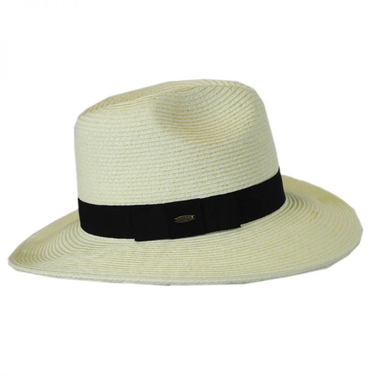 Toyo Straw Braid Fedora Hat - Image 7