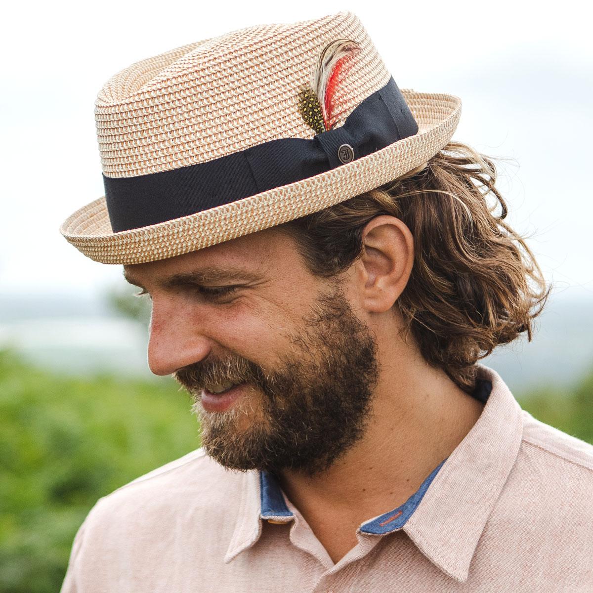 Toyo Straw Diamond Crown Fedora Hat - Image 2