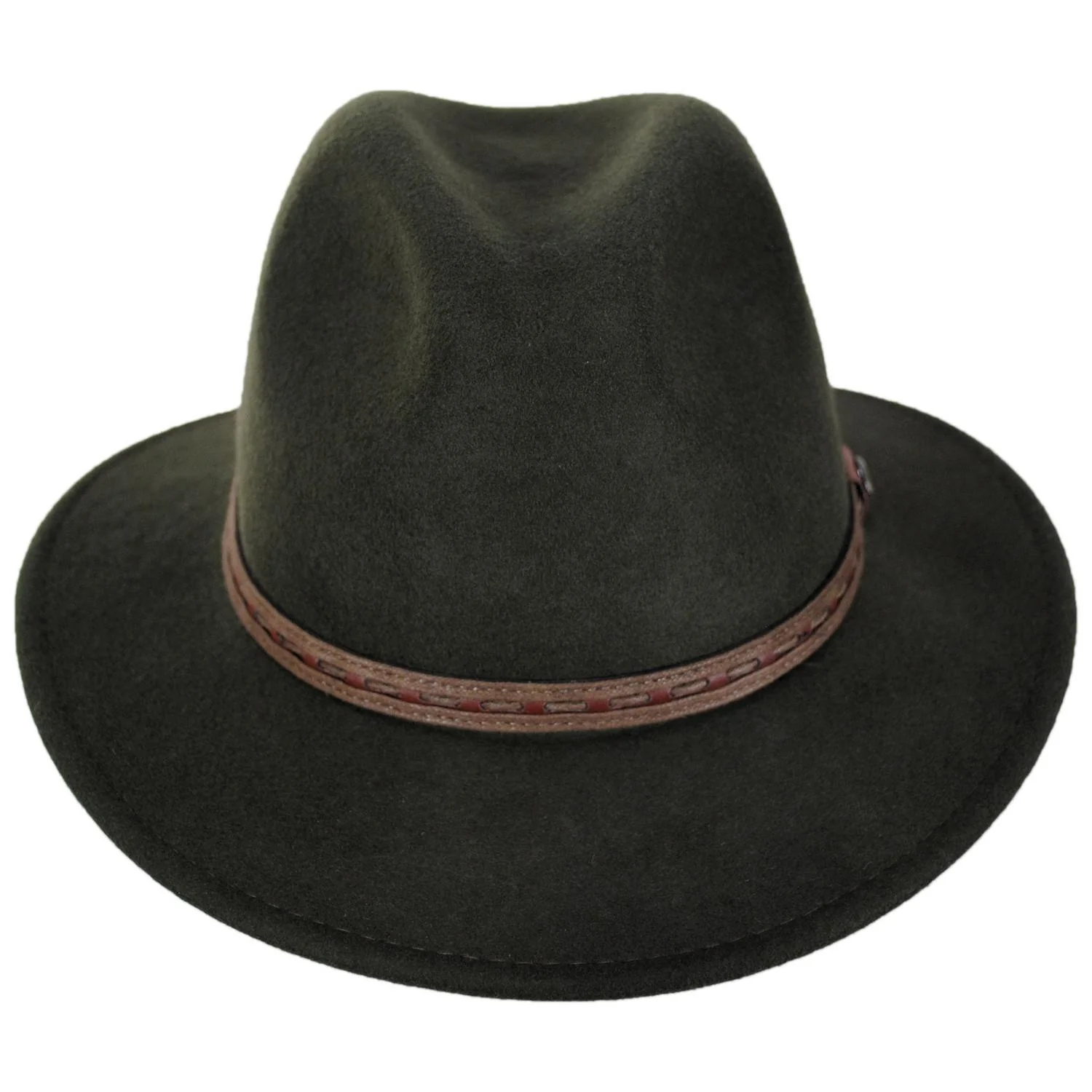Traveler Crushable Wool Felt Safari Fedora Hat - Image 10