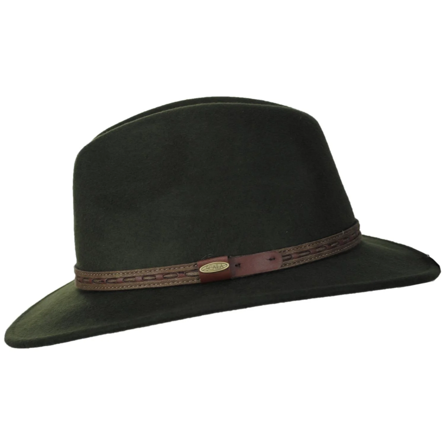 Traveler Crushable Wool Felt Safari Fedora Hat - Image 11