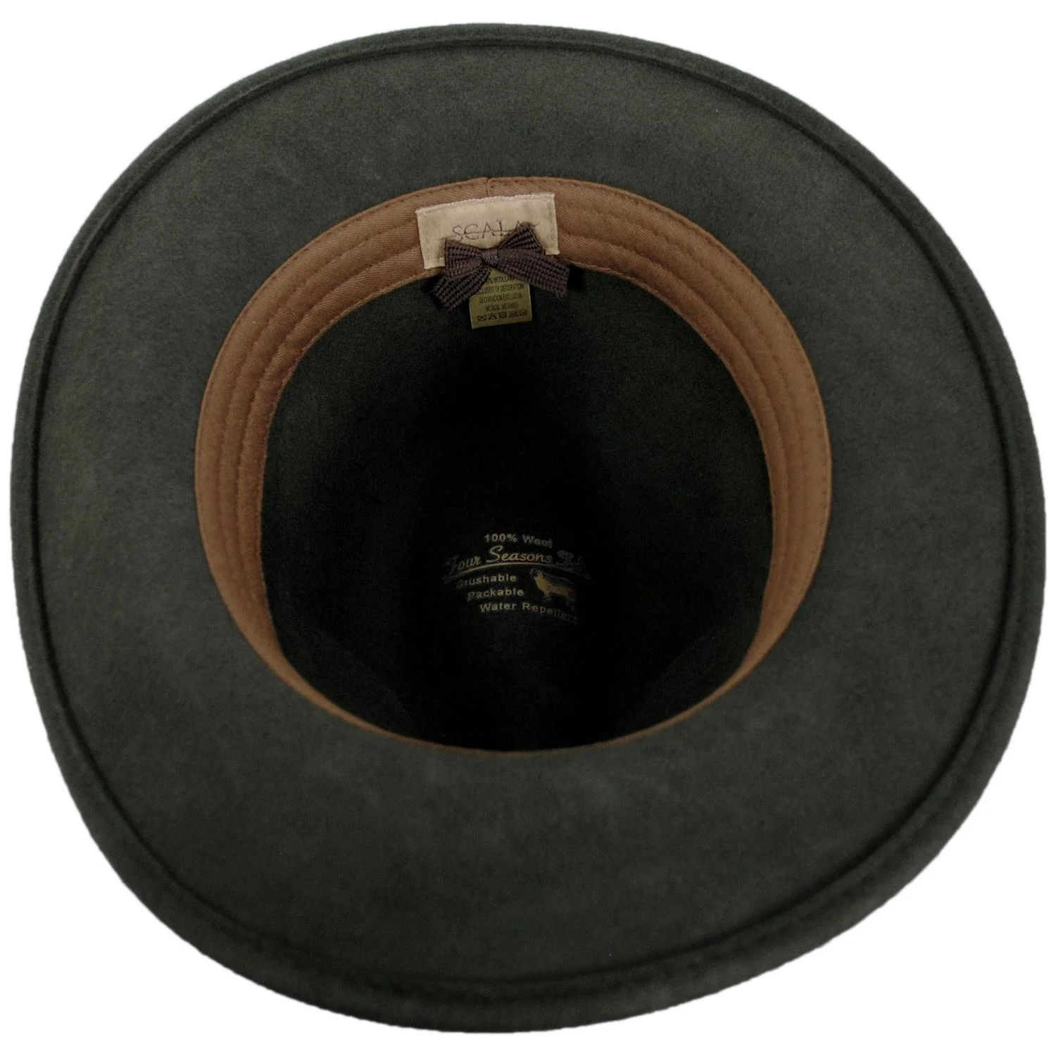 Traveler Crushable Wool Felt Safari Fedora Hat - Image 12