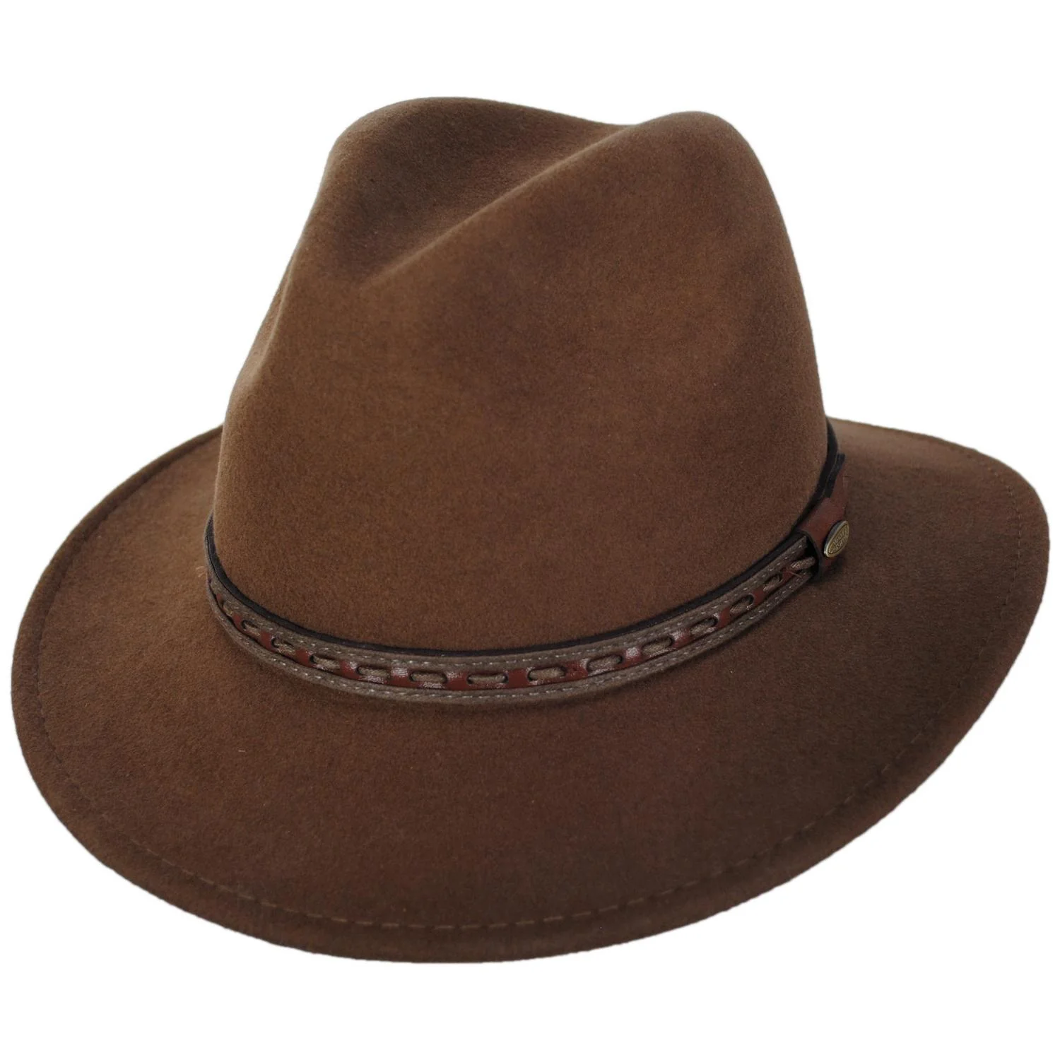 Traveler Crushable Wool Felt Safari Fedora Hat - Image 5