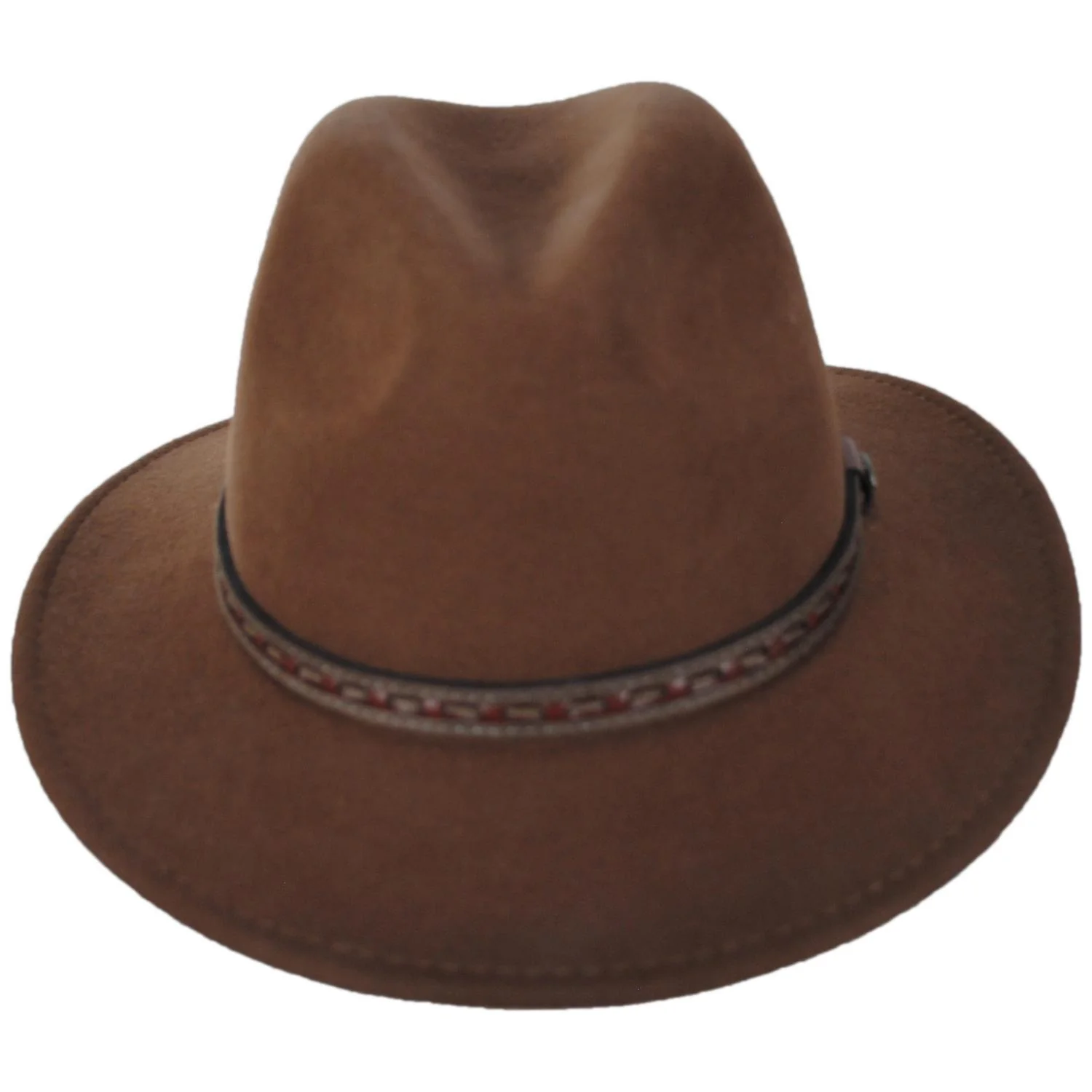 Traveler Crushable Wool Felt Safari Fedora Hat - Image 6