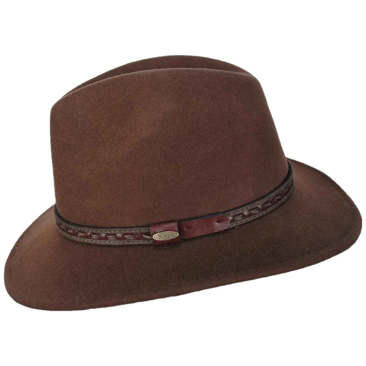 Traveler Crushable Wool Felt Safari Fedora Hat - Image 7