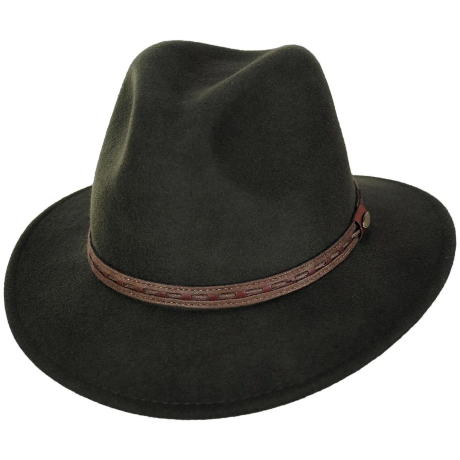 Traveler Crushable Wool Felt Safari Fedora Hat - Image 9