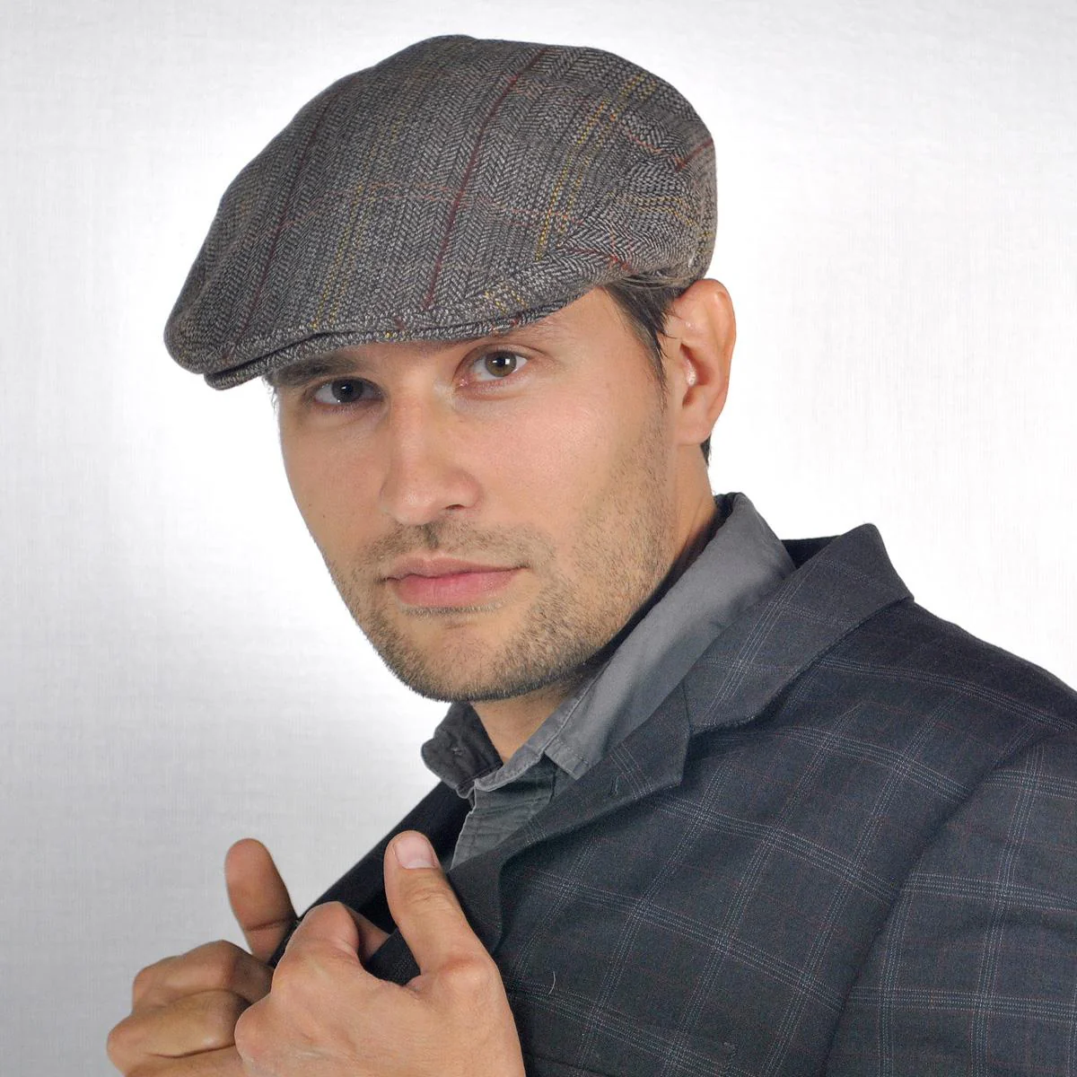 Tweed Wool Blend Ivy Cap - Image 2