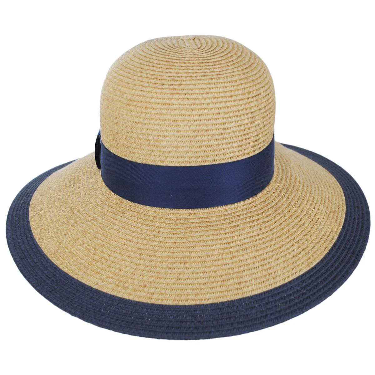 Two-Tone Twill Toyo Straw Dress Hat - Made to Order - Image 2