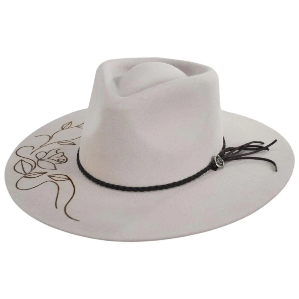 V.C. Evita Wool Felt Rancher Fedora Hat