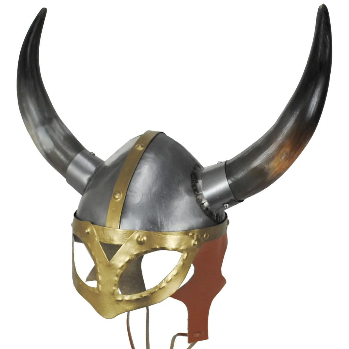 Viking Helmet With Mask and Horns