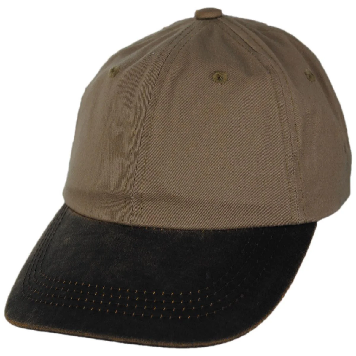 Weathered Cotton Bill Baseball Cap