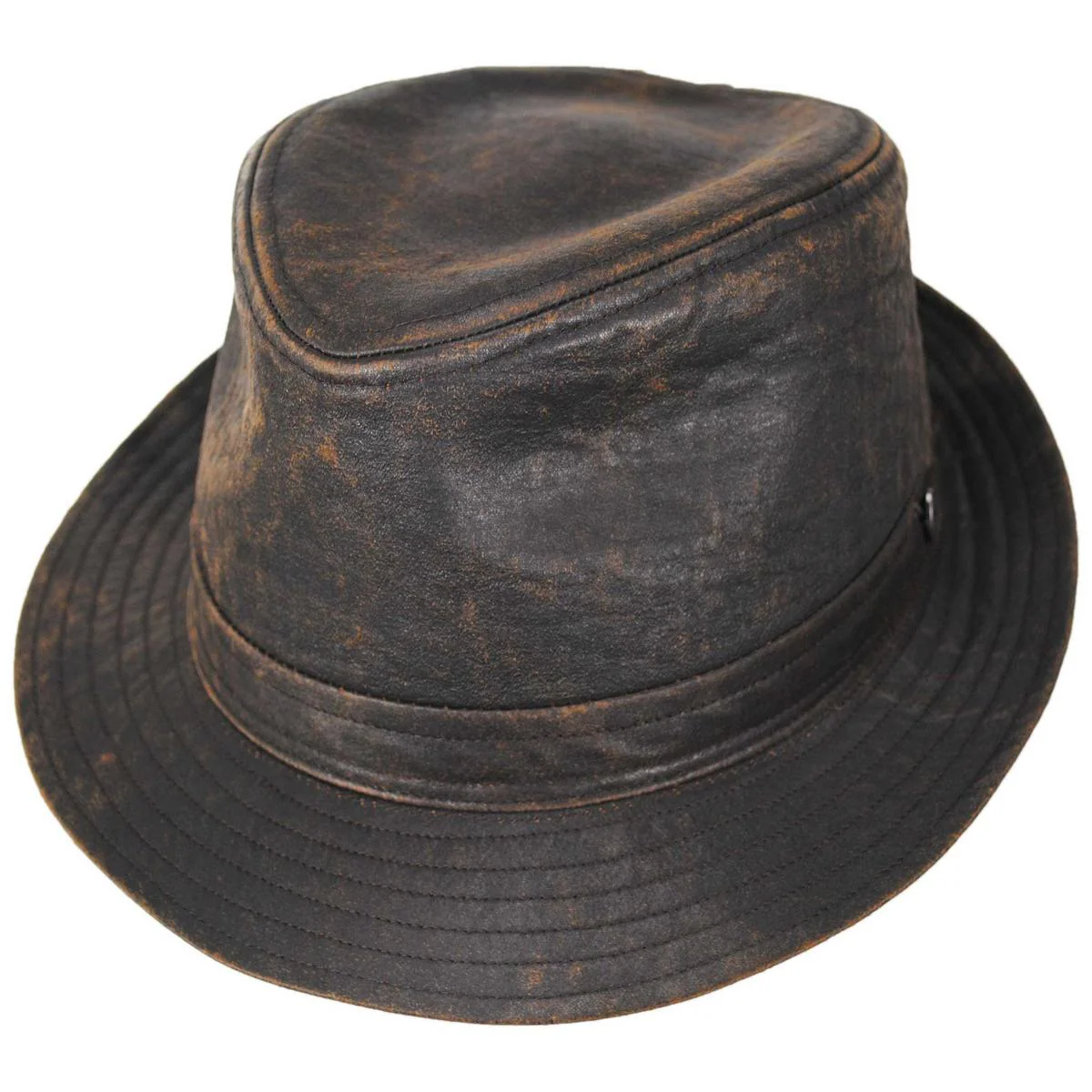 Weathered Cotton Trilby Fedora Hat