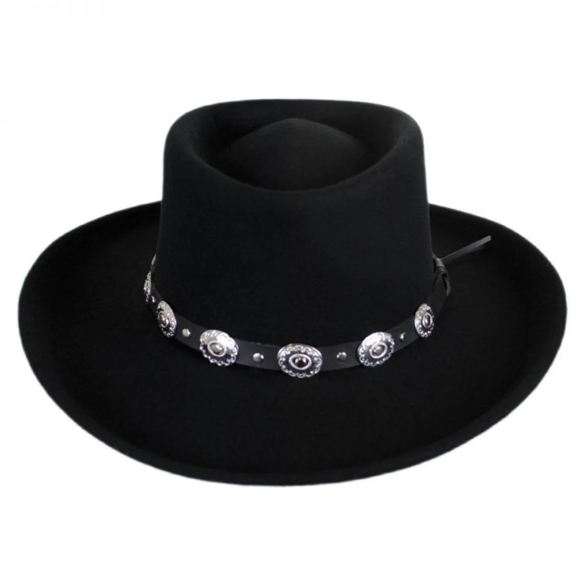 Western Wool Felt Gambler Hat - Image 2