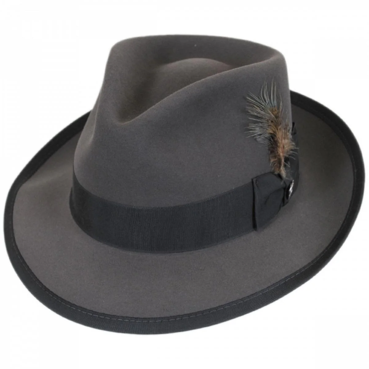 Whippet Fur Felt Fedora Hat - Image 11