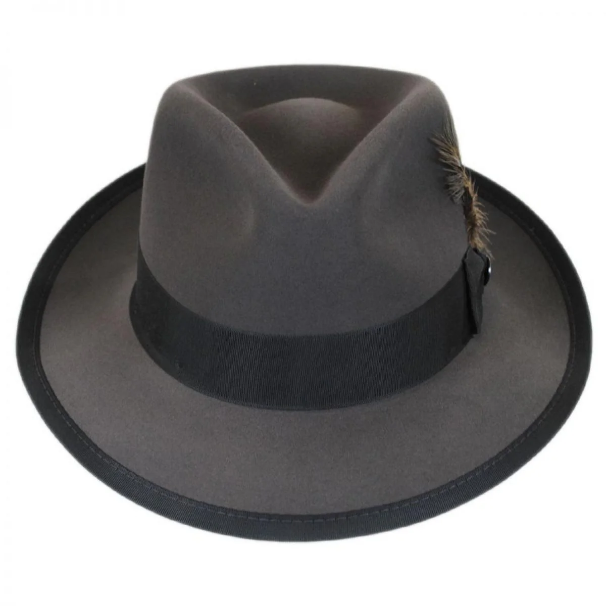 Whippet Fur Felt Fedora Hat - Image 12