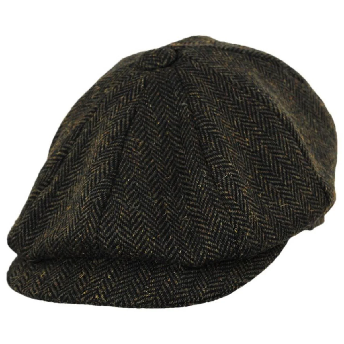 Wholesale Bird Rock Herringbone Wool Blend Newsboy Cap B2B Pre-Pack