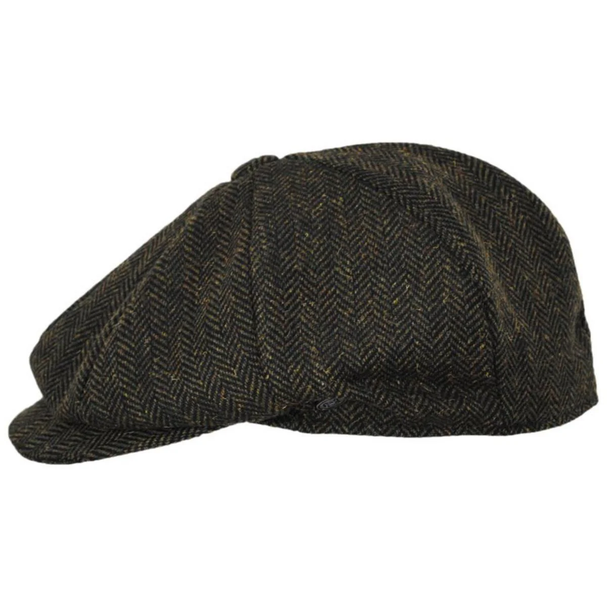 Wholesale Bird Rock Herringbone Wool Blend Newsboy Cap B2B Pre-Pack - Image 3