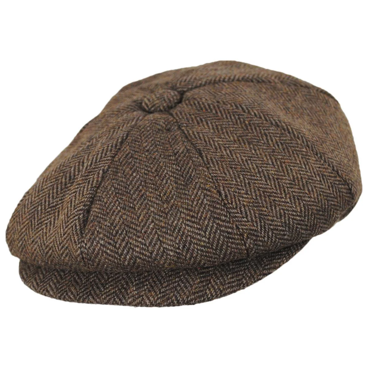 Wholesale Bird Rock Herringbone Wool Blend Newsboy Cap B2B Pre-Pack - Image 5