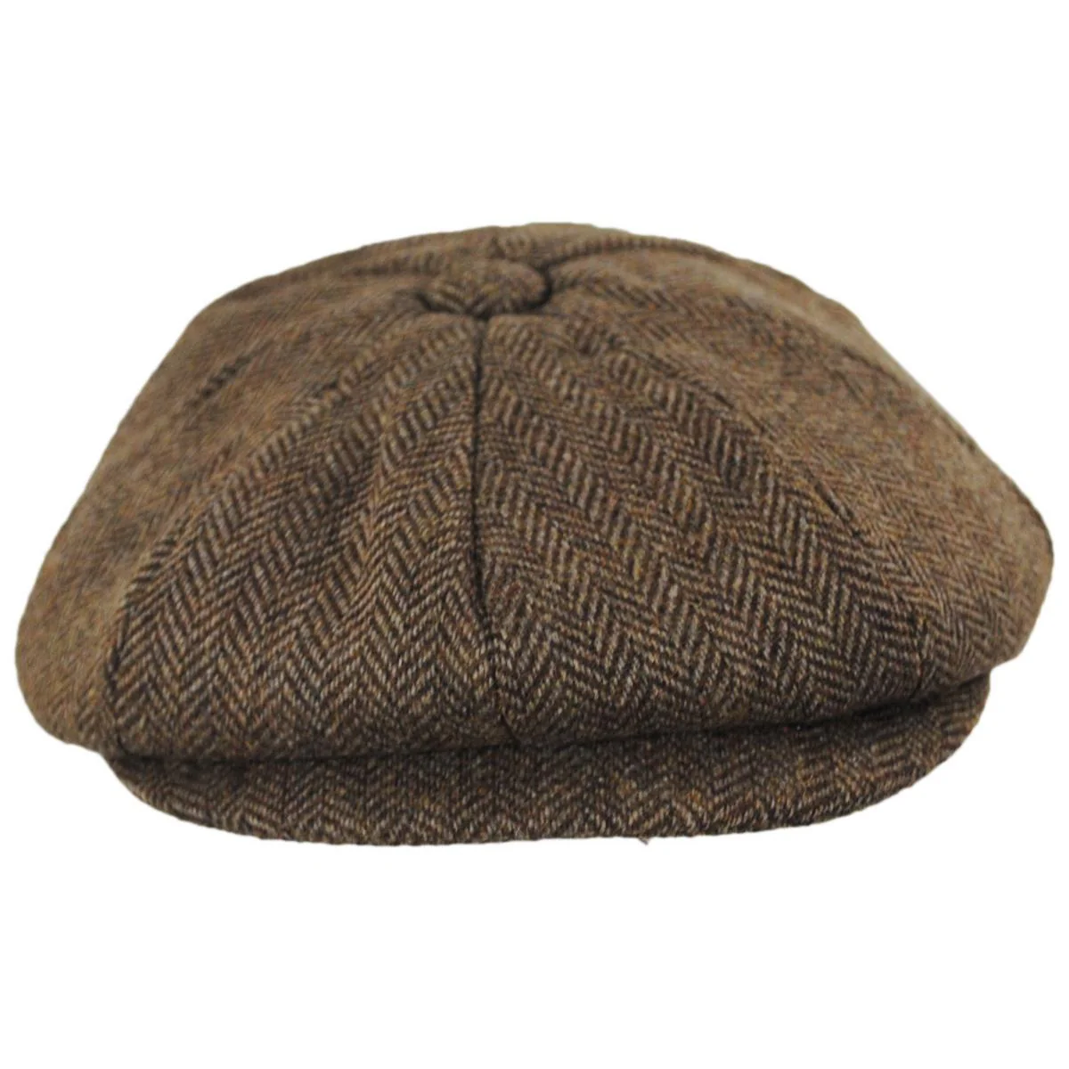 Wholesale Bird Rock Herringbone Wool Blend Newsboy Cap B2B Pre-Pack - Image 6