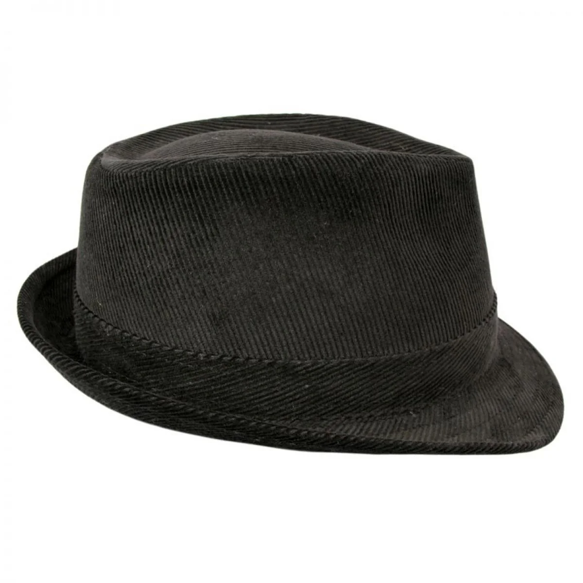 Wholesale Corduroy C-Crown Trilby Fedora Hat B2B Pre-Pack - Image 4