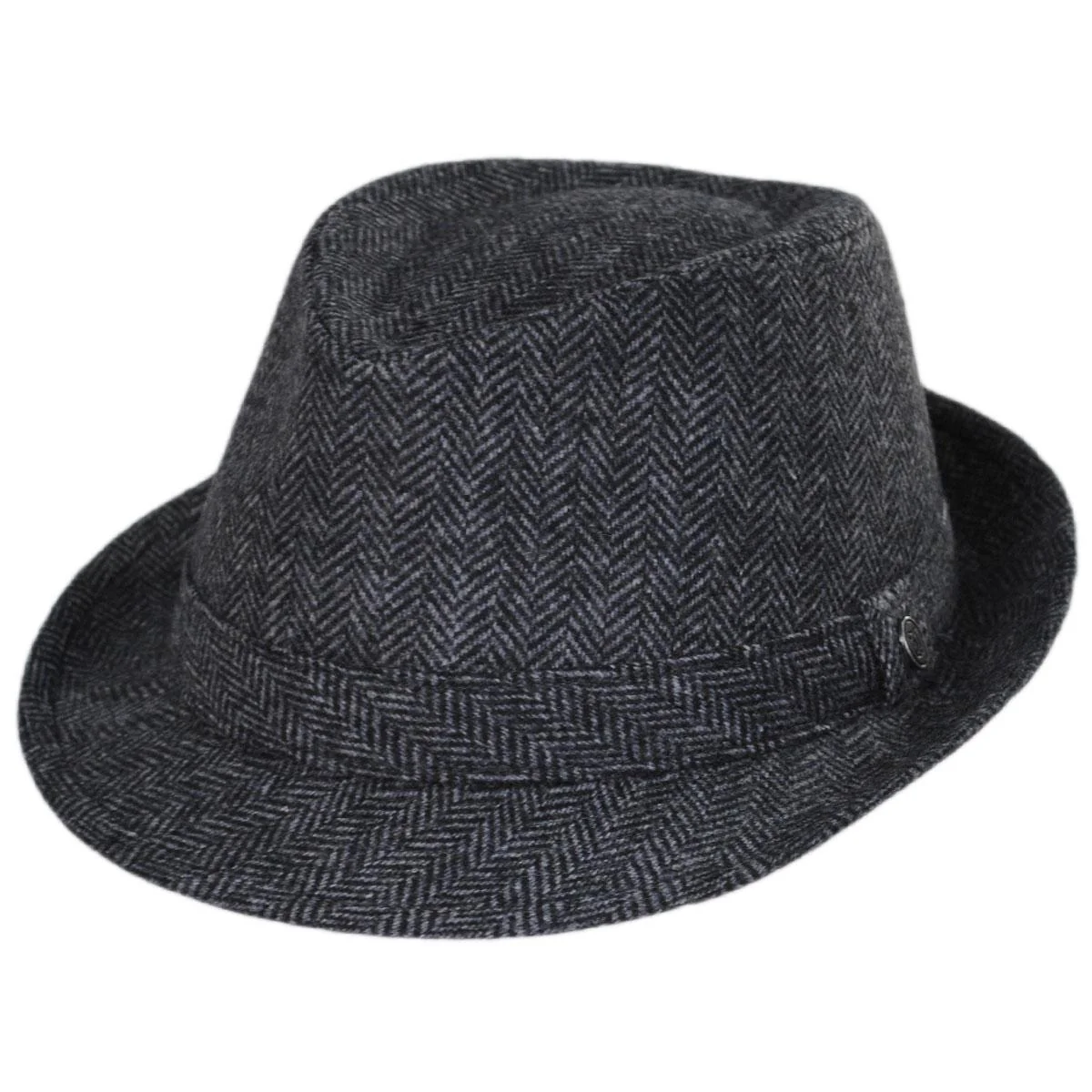 Wholesale Herringbone Wool Trilby Fedora Hat B2B Pre-Pack