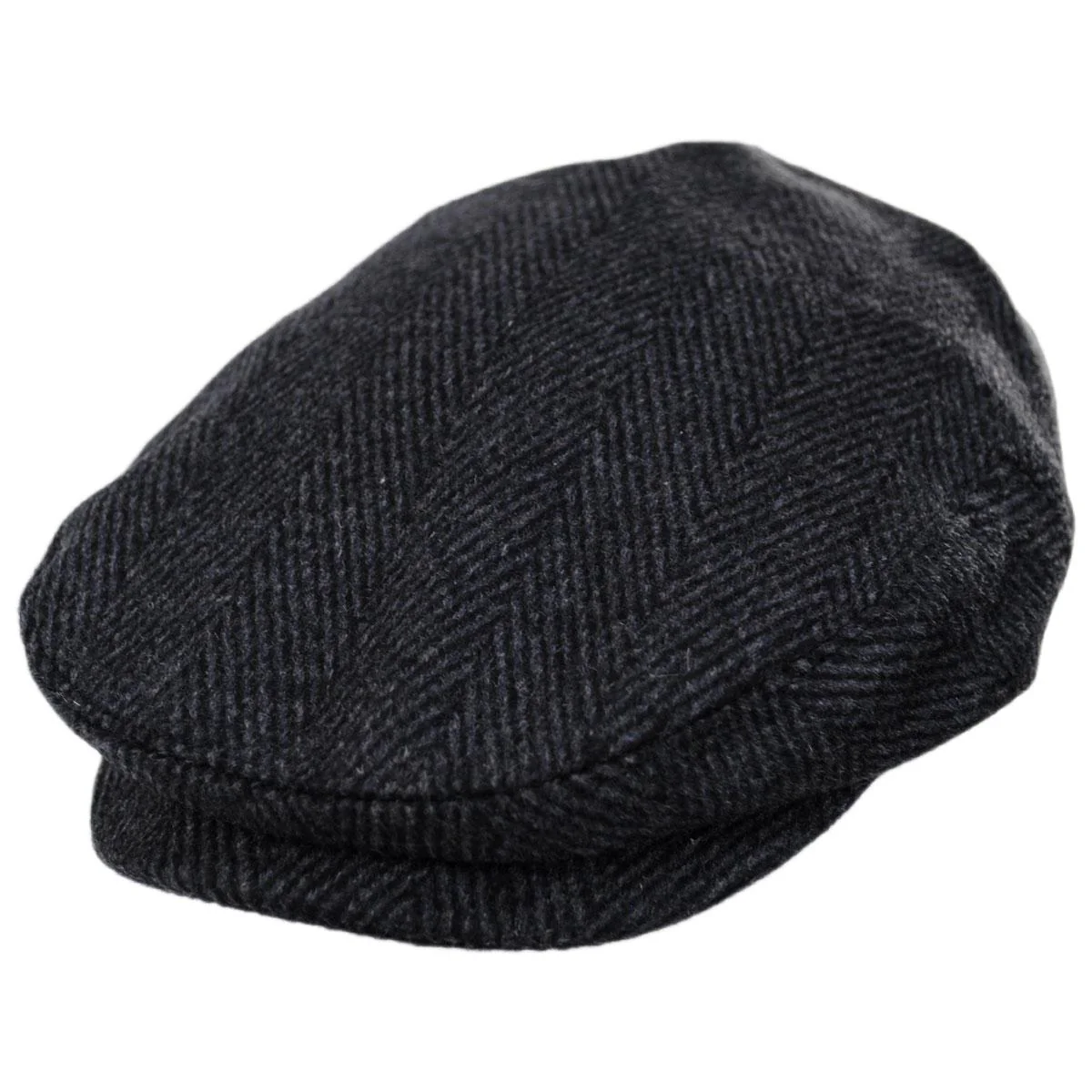 Wholesale Large Herringbone Wool Blend Ivy Cap B2B Pre-Pack