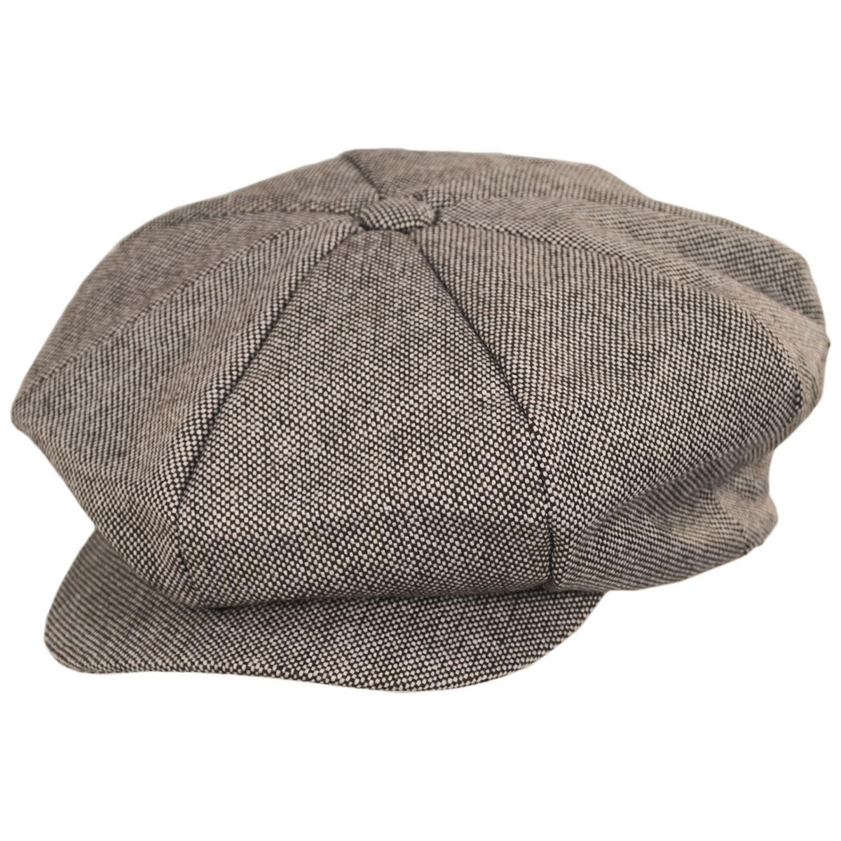 Wholesale Marl Tweed Wool Blend Big Apple Cap B2B Pre-Pack