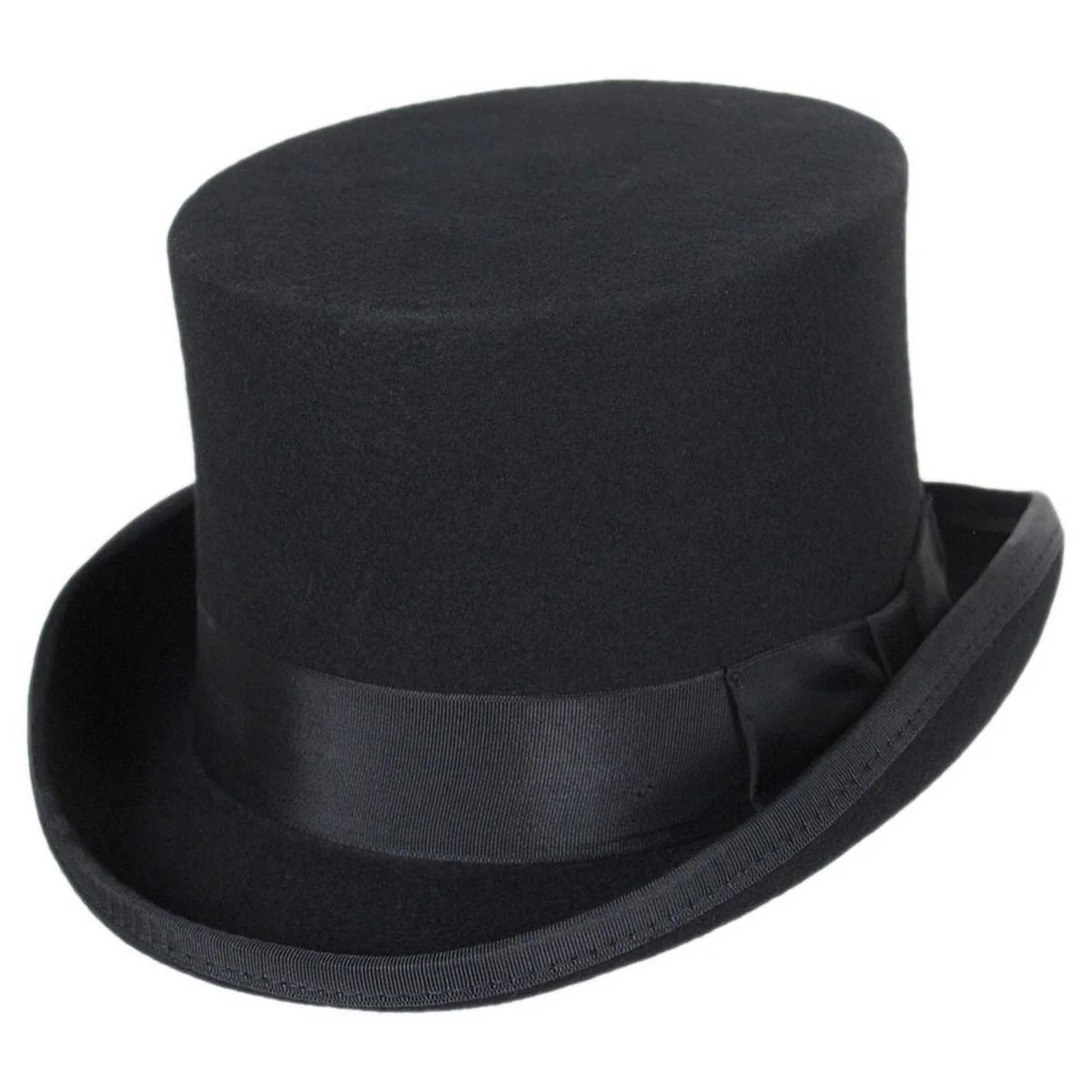 Wholesale Mid Crown Wool Felt Top Hat B2B Pre-Pack