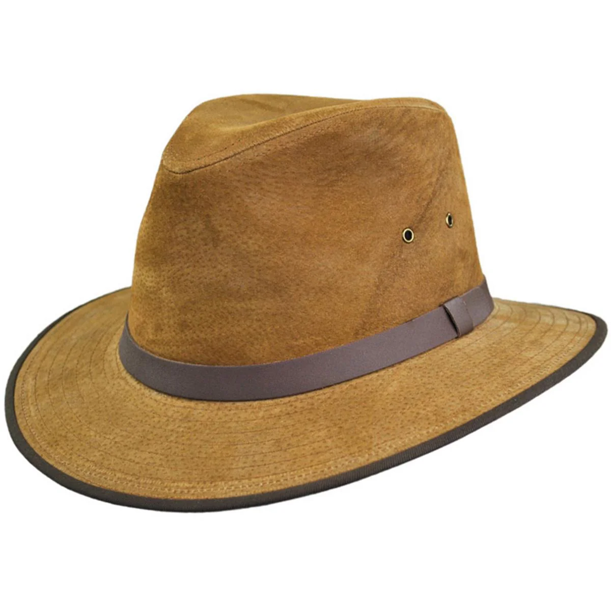 Wholesale Nubuck Leather Safari Fedora Hat B2B Pre-Pack - Image 5