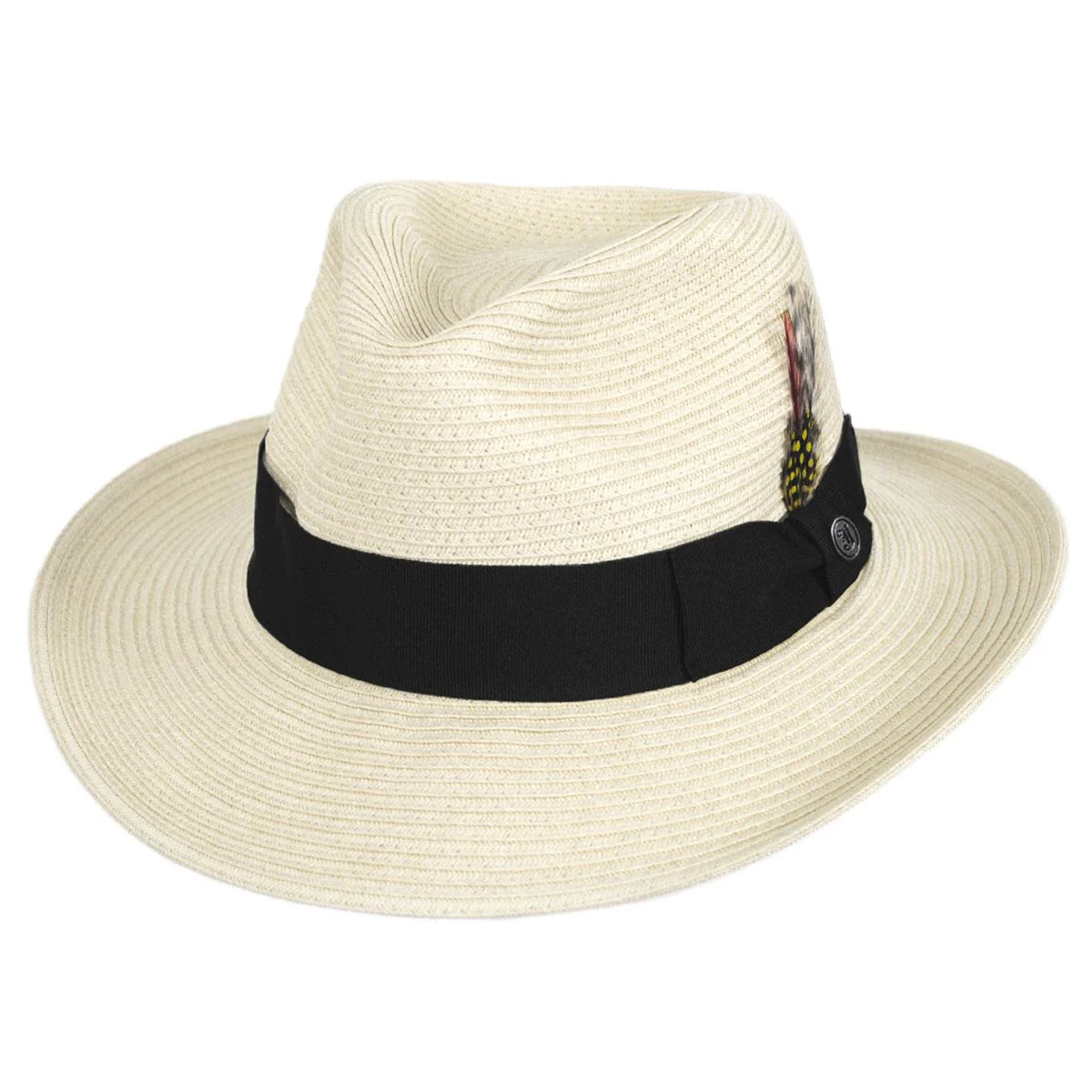 Wholesale Summer C-Crown Toyo Straw Fedora Hat B2B Pre-Pack