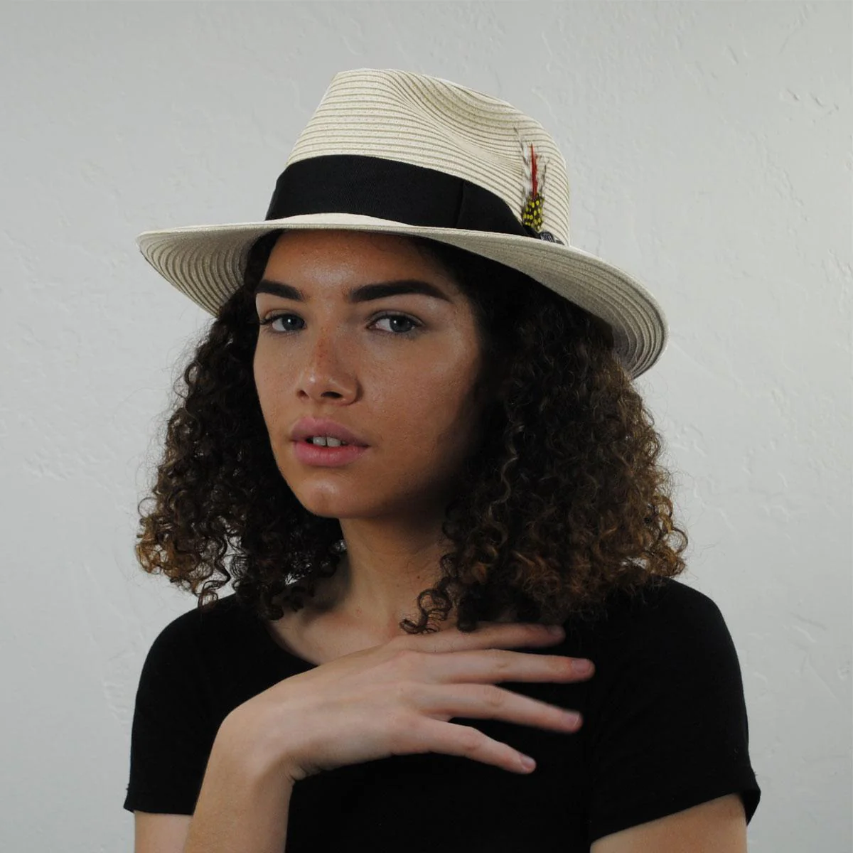 Wholesale Summer C-Crown Toyo Straw Fedora Hat B2B Pre-Pack - Image 2