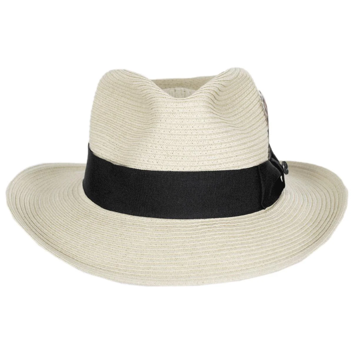 Wholesale Summer C-Crown Toyo Straw Fedora Hat B2B Pre-Pack - Image 3
