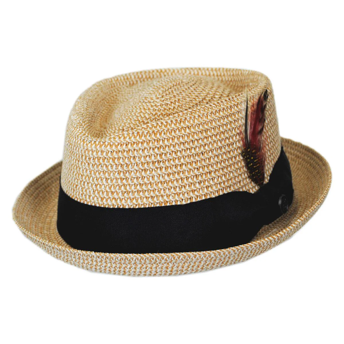 Wholesale Toyo Straw Diamond Crown Fedora Hat B2B Pre-Pack