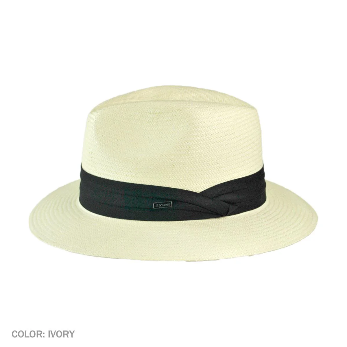 Wholesale Toyo Straw Safari Fedora Hat - Black Band B2B Pre-Pack - Image 3
