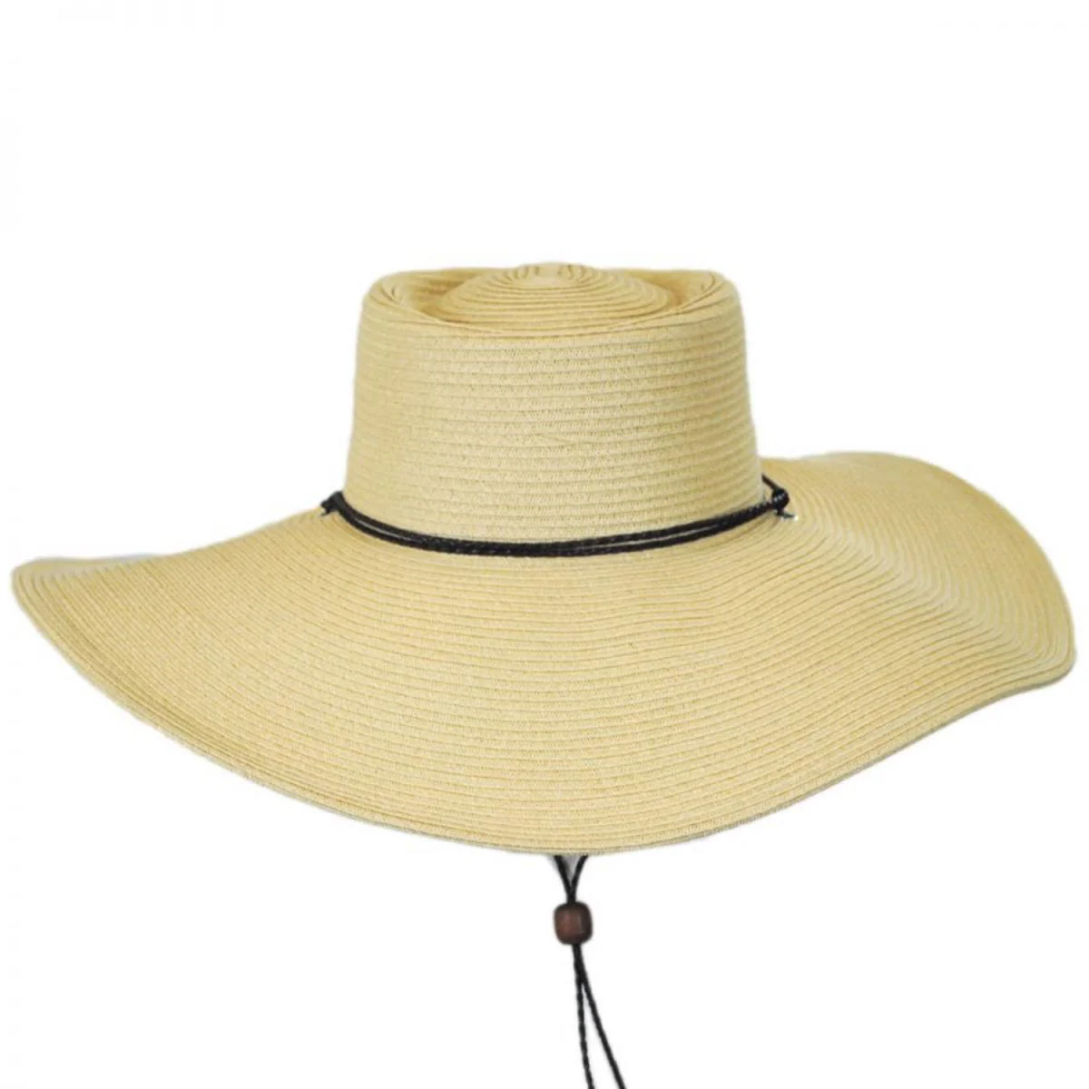 Wide Brim Toyo Straw Gambler Hat - Image 2