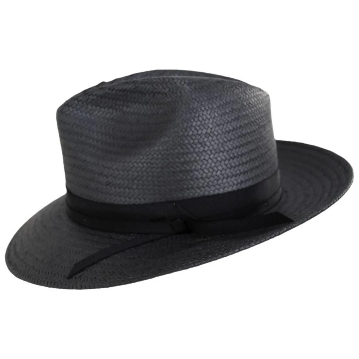 Winstone Raindura Straw Fedora Hat - Black - Image 3