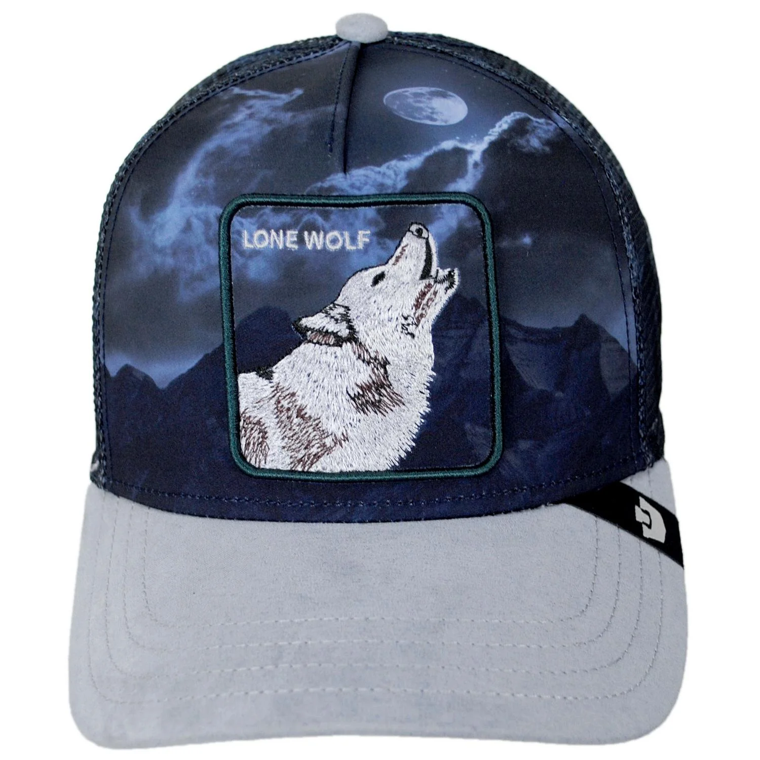 Wolf In The Element Mesh Trucker Snapback Baseball Cap - Image 3