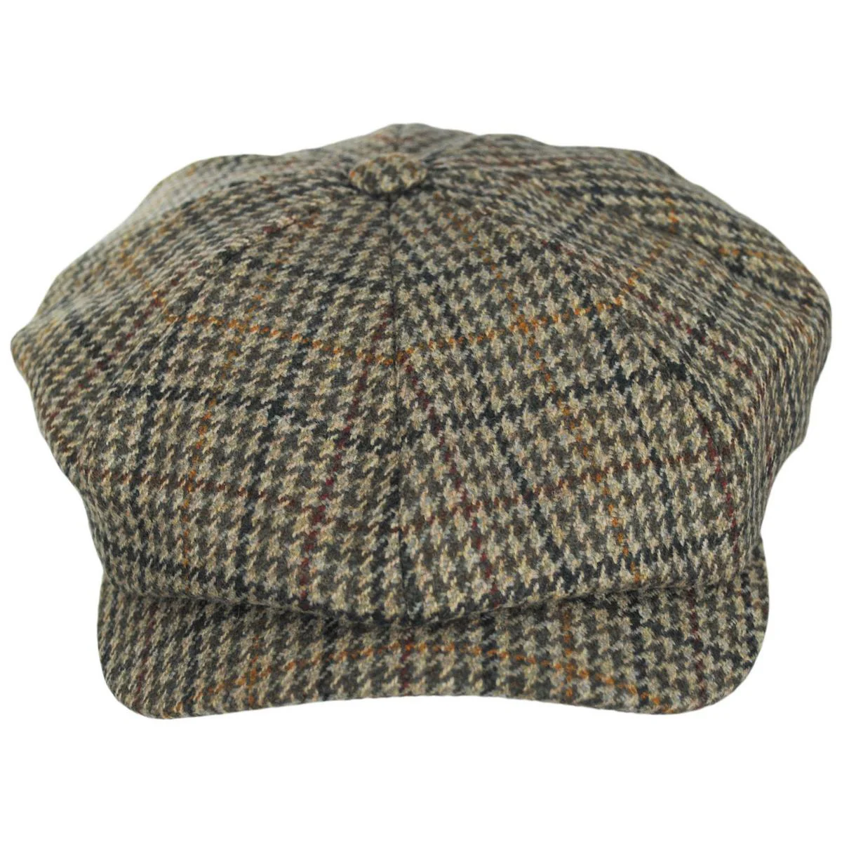 Wool Houndstooth Newsboy Cap - Image 2