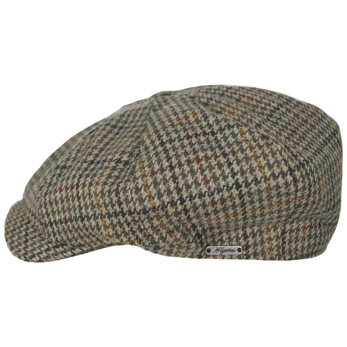 Wool Houndstooth Newsboy Cap - Image 3