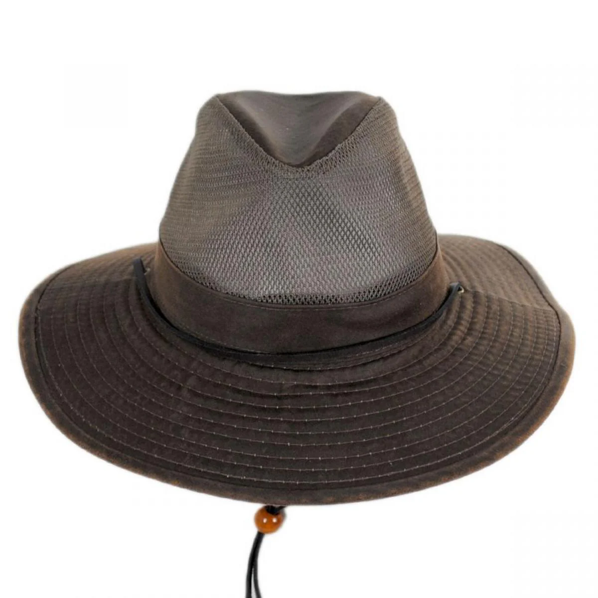 Yargo Weathered Cotton Mesh Blend Aussie Fedora Hat - Image 2